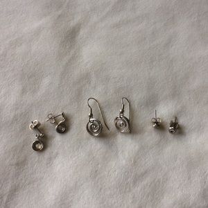 Donated. Silver Earring Bundle